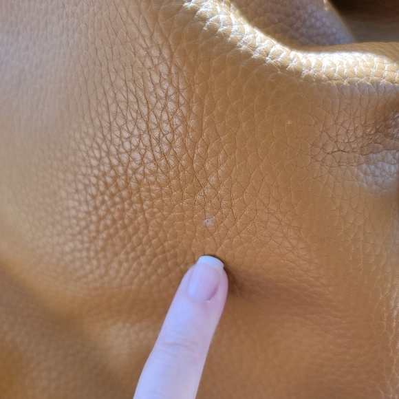 Dooney & Bourke Vintage Samba Logo Lock Sac Keyring Leather Tan Hobo Bag - Picture 6 of 15